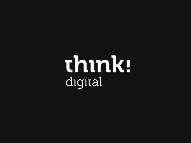 Think! Digital logo animation after effects animation branding digital logo motion graphics simple think