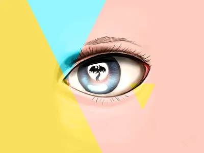 Rise of the Phoenix artificial digital digital painting eye illustration phoenix story triangles