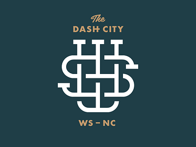 Dash City camel city dash futura interlocking monogram north carolina piedmont salem winston