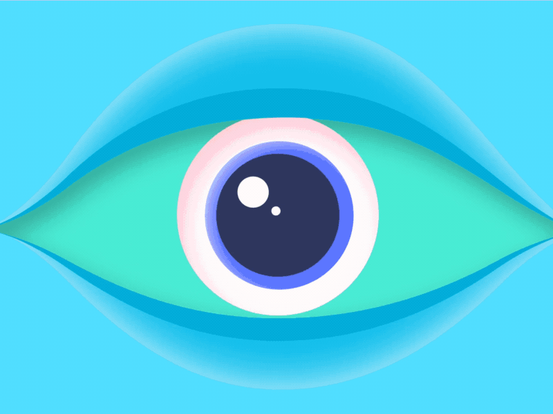 Give Me Some animation eye eyeball face gif illustration instrument legs motion retro vintage