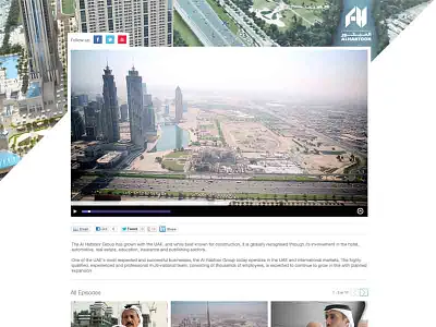 Al Habtoor Video Landing Page creative content saudi arabia ui ux webdesign yahoo