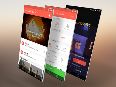 Realtorszone Android App android app design