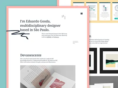 Portfolio clean landing minimal portfolio ui ux work