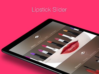 Lipstick Slider App app lipstick makeup mouth