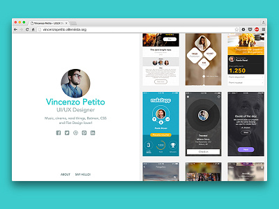 New Portfolio! about design portfolio scroll side ui ux work