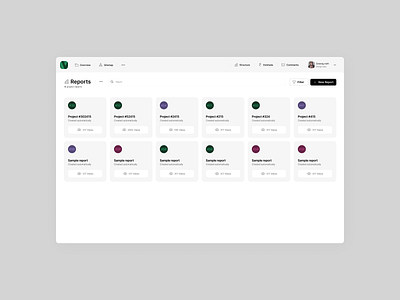 Rebound Shot - SaaS/Web App Reports base colors clean ui color pallets dashboard design exploration minimal neutral colors pastel reports saas ui visual design web web app website