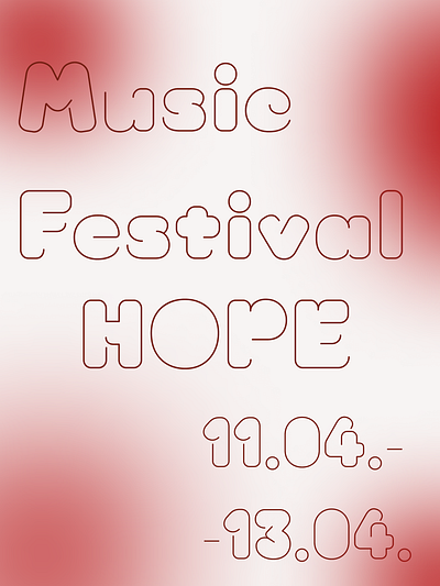 Banner for music festival HOPE banner banner design banners design graphic graphic design poster poster design posters