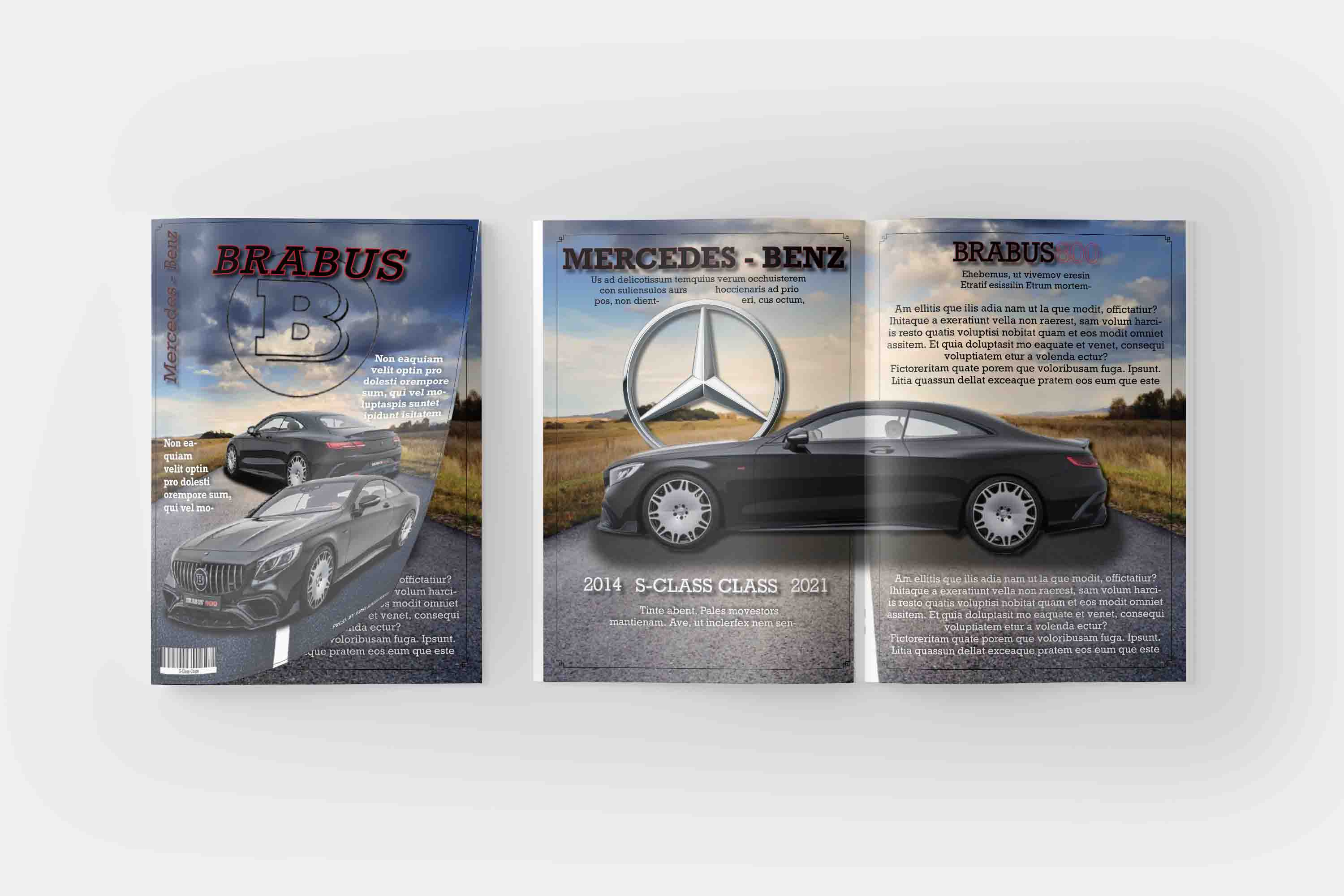 Magazine graphic design