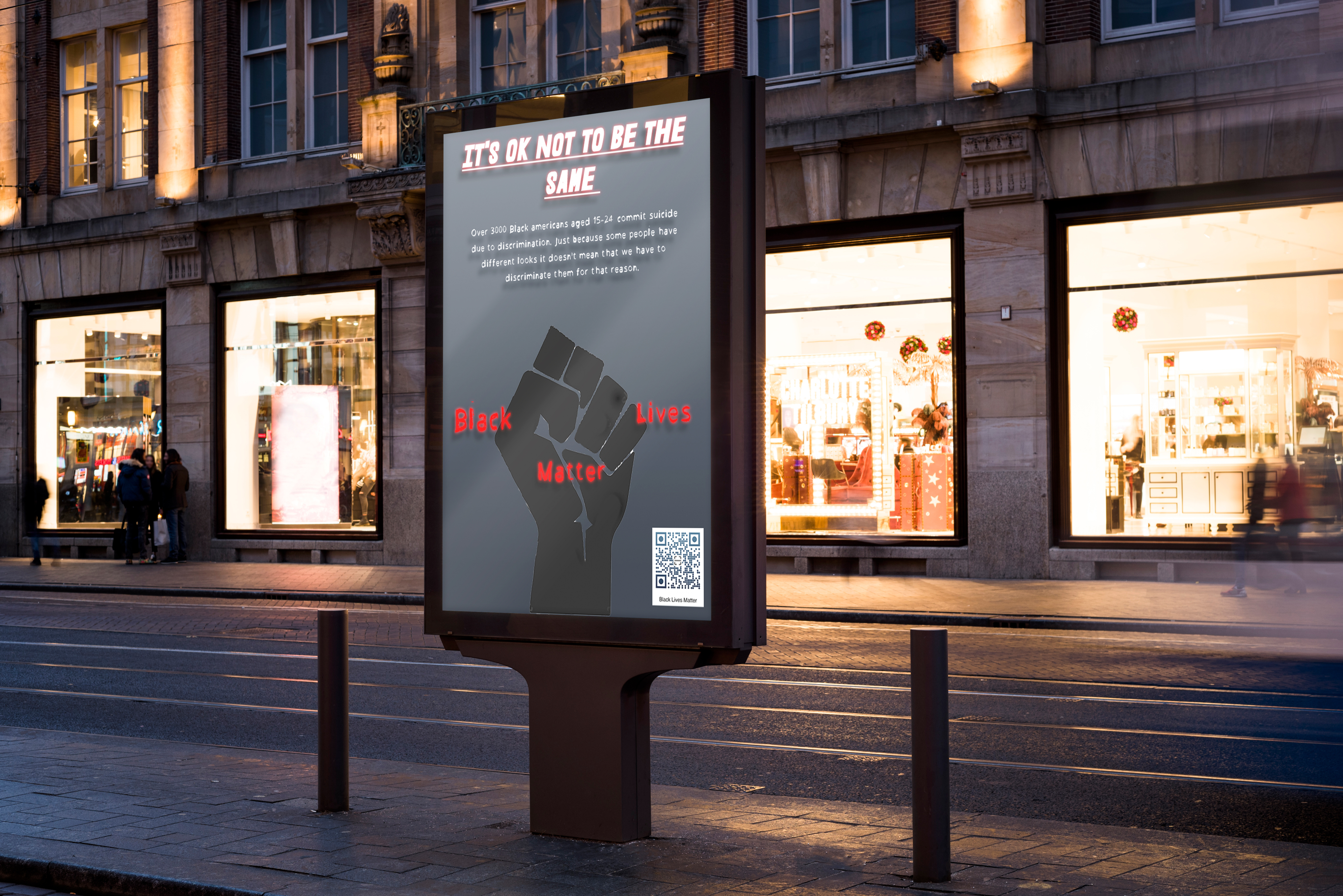 Fight Racism Poster graphic design
