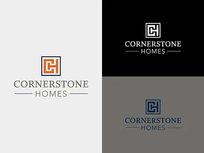 Cornerstone Homes logo brand identity branding design graphic design identity logo logo design