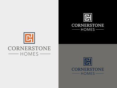 Cornerstone Homes logo brand identity branding design graphic design identity logo logo design