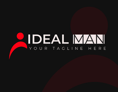 IDEAL man - practice logo brand identity branding business businesscard designer creat logo design free logo graphic design graphics designer iconic iconic logo illustration logo logo designer logo practice modern logo readymade logo red black logo ui