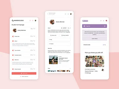 Marvelous UX/UI Design app branding saas software ui ux