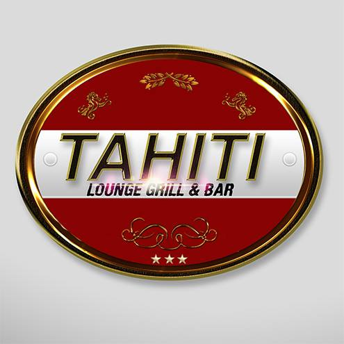 TAHITI LOUNGE GRILL & BAR 3d branding graphic design logo