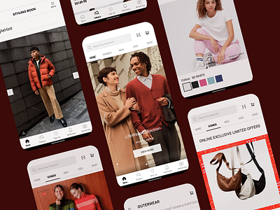 Fashion App Design app design e commerce fashion app home section lifestyle mobile app design mobile ui mobile ux personalized shopping app style ui user experience user interface ux ux design uxui uxui design visuals
