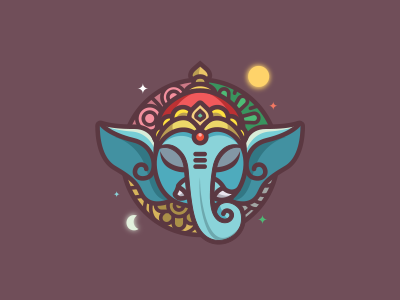 Ganesha - navamsa.ru astrology culture ganesha god hindu illustration indian space