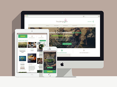 Freudengarten braun community garten green responsive website