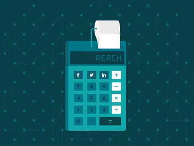 Bambu Reach Calculator calculator clean illustration network social media vector