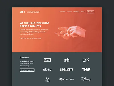 Lift, a Digital Product Agency apps design lift products
