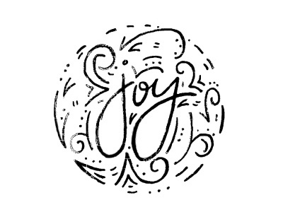 joy hand lettering