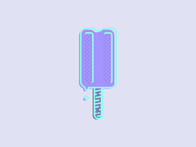 Helado 4 concept creative flat halftone helado illustration minimal popsicle project screentone stroke