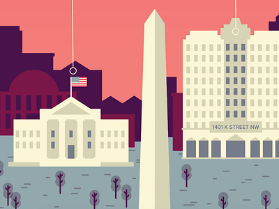 DC vibes architecture building city district illustration map monument skyline washington dc white house