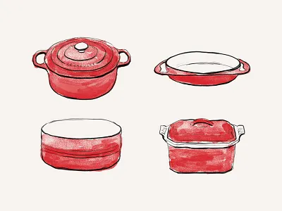 Cerise cerise cookware design graphic design illustration le creuset