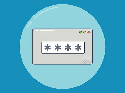 Icon #3 - 3 browser window icon input password vector