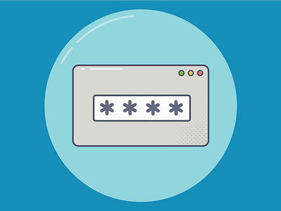 Icon #3 - 3 browser window icon input password vector