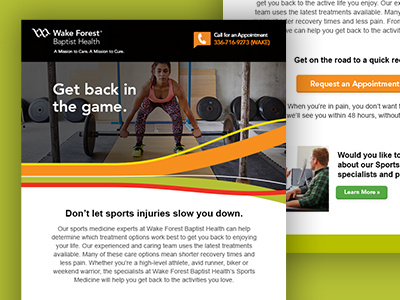 Lead Nurturing Emails email flow sports