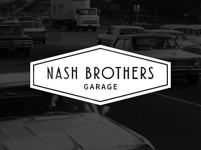 Nash Brothers Garage branding car logo classic cars garage logo nash restoration