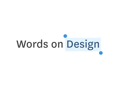 Words on Design branding logo web design words on design