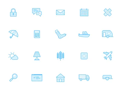 Iconset blue icon icons iconset insurance