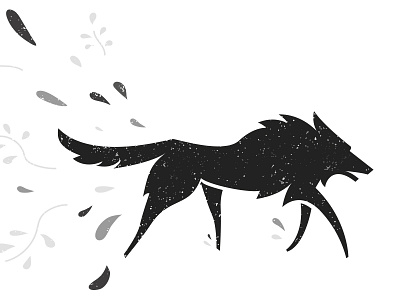 Coconino animal coyote nature silhouette texture vector