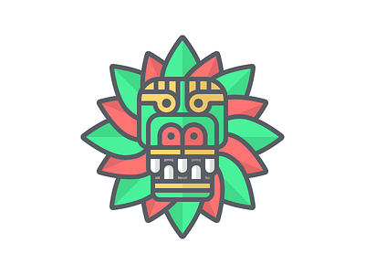 Quetzalcoatl aztec flat god hiko illustration quetzalcoatl serpent