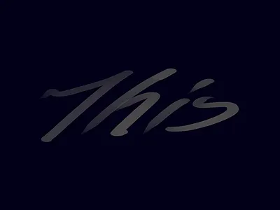 Didn't have a use for... buckler lettering nonsense swash swoosh throw away wasting your time