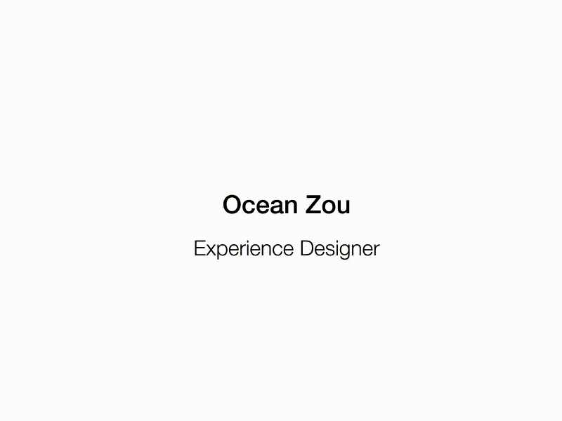 Halo! Ocean here designer self ux