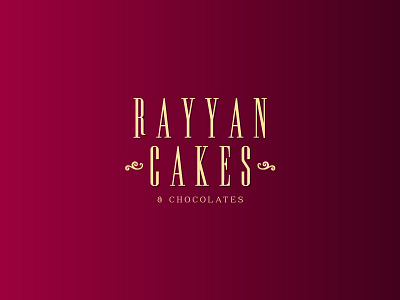 Rayyan Cakes - Logo Adaptation bakery branding cake custom food identity lettering logo logotype type