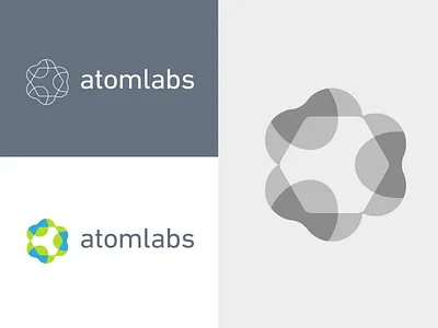 Atom labs - wip abstract logo modern