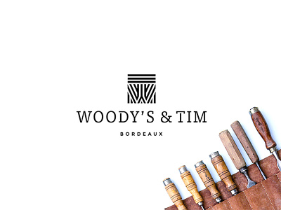 Woody's and tim bordeaux branding freelance graphiste wood