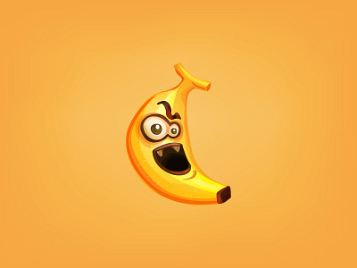 Evil banana banana evil game illustration ios tower defense