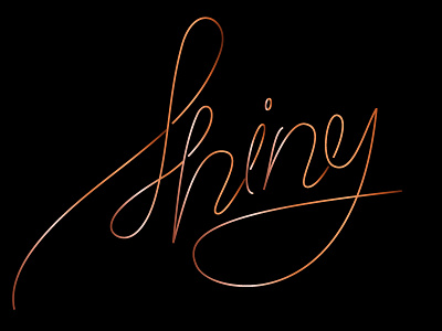 Shiny bling calligraphy diamond lettering new script shiny type typography