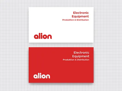 Alion Card identity logo logotype