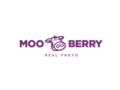 MooBerry | Logo badge berry branding ice cream icon illustration logo sticker tee yogurt