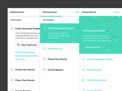 Getting Started (and Confetti) confetti fun onboarding sidebar ui ux