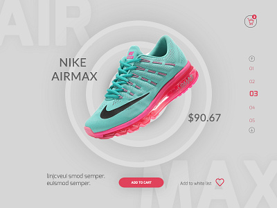 Product Card add card cart e commerce material modal product shoes shop to