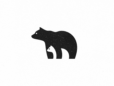 Bears bear bears logo mark negative space symbol