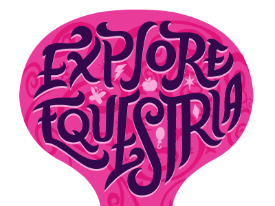 MLP Explore E custom equestria hand drawn hasbro horse kids lettering pony toys