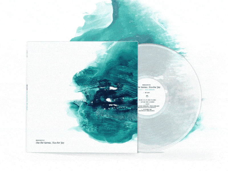 "One For Sorrow, Two For Joy" Vinyl Animation after effects animation ink mockup reveal vinyl watercolour