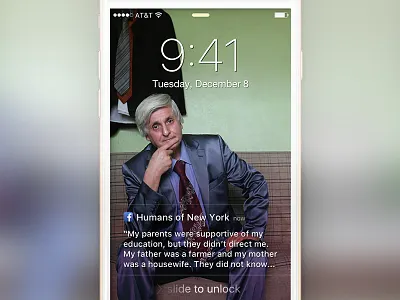 iPhone Visual Lock Screen Notification apple facebook ios iphone lockscreen notification